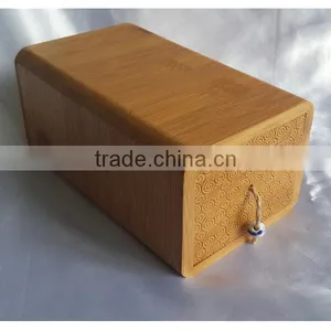 Natural Custom Bamboo Funeral Drawer Casket Urns for Ahses thumbnail-4