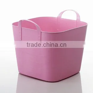 Plastic Portable Storage Bucket, Plastic Square Storage Bucket, Square Plastic Bucket thumbnail-4