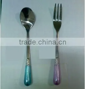 Mini Stainless Steel Flatware Set Spoon and Fork thumbnail-1
