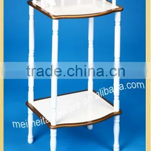 Wooden White Telephone Table Side Table thumbnail-1