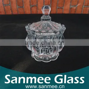 Delicate Royal Glass Candy Bowl Glass Sugar Bowl thumbnail-2