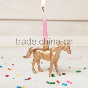 Gold Unicorn Candle Holder Kids Cute Party Decor thumbnail-3