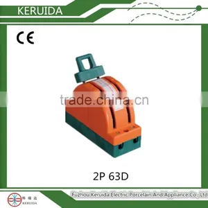 2P 63A Double Throw Baklite Knife Switch/change Over thumbnail-1
