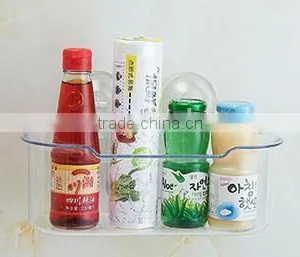 Plastic Transparent Bathroom Shelves With Sucker thumbnail-2