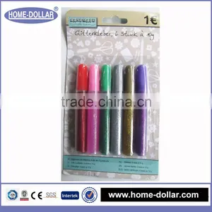 High Quality Multi-color Eco-friendly Waterproof Kid Use All Size Stationery Glitter Glue Manufacturer for Deocoration thumbnail-1