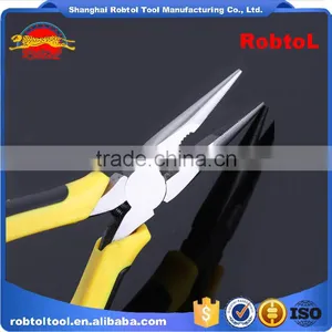 8" Germany Type Combination Plier Long Nose Needle Industrial Linemen High Leverage Wire Cable Cutting thumbnail-3
