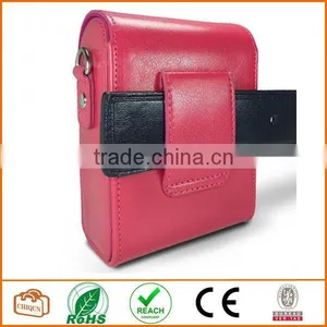 Protective Compact Case With Magnetic Closure and Strap Compatible With Digital Camera (Pink) thumbnail-2