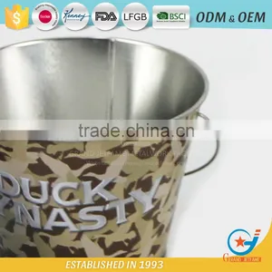 Garden Iron and Zinc Powder Coated Metal Flowers Water Bucket Florist Flower Buckets thumbnail-3
