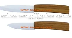 A3208 Hot Sale Ceramic Blade Knife Knives Set With Bamboo Handle thumbnail-3