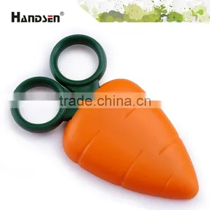 New Design 4" Plastic Handle Carota Scissors Carrot Scissors thumbnail-1