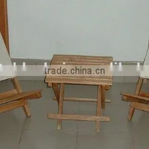 2016 Wooden Beach Chair With Canvas Fabric for Outdoor Furniture thumbnail-4