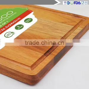 Light and Small Stainless Steel Hand Acacia Wood Chopping Block, Cutting Board thumbnail-5