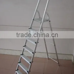 WR2791A 7 Step Aluminum Household Folding Agility Ladder Step Ladder thumbnail-1