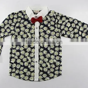 2016 New Design Boy's Shirt /100% Cotton Printing Shirt/ Flower Printing thumbnail-1