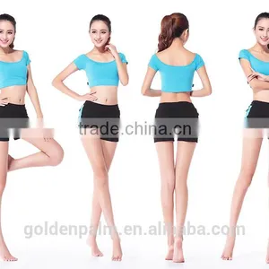 Sexy 90% Polyester 10% Spandex Blank Yoga Wear Wholesale for Girls thumbnail-2