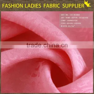 Fashionable 100 Pure Rayon Challie Dobby Fabric for Suit and Pants Solid Rayon Fabric Silk Jacquard Fabric thumbnail-1