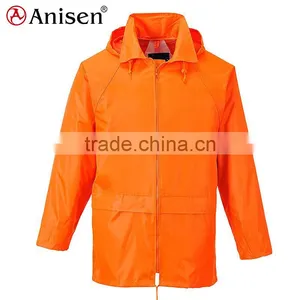 Men Water Resistent Reflective Safety Work Wear Jacket With Hoodie thumbnail-1