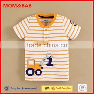 2015 Summer New Arrival Boys Tshirts High Quality 100% Cotton Interlock Baby Clothes thumbnail-1