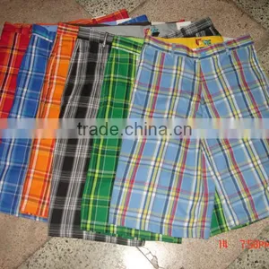MENS YARN DYED CHECK BOARD SHORT thumbnail-1