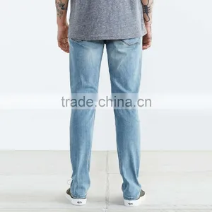 Latest Design Plain Light Blue Mens Jeans Denim Casual Wear thumbnail-2