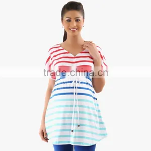 Stripe 3 Colors Women Online Maternity Dresses Wholesale thumbnail-1