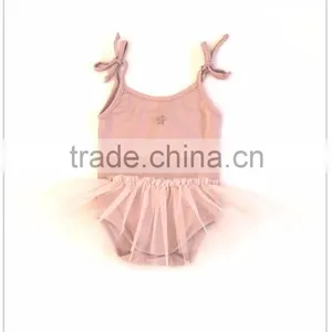 Wholesale High Quality Little Baby Cute Swimsuit Girls Summer Ruffle Child Cotton Swimwear thumbnail-2