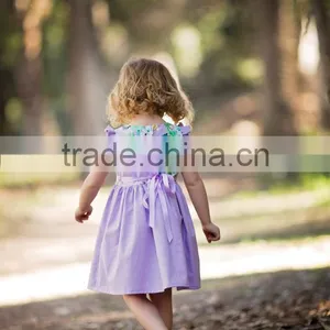 Wholesale Clothing Floral Sundress Baby Girl Party Dress Children Frocks Designs thumbnail-3