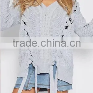 Runwaylover 152 New Design 2017 Ladies Fashion Knitted Hollow Out T-Shirt thumbnail-3