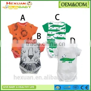 Cotton Short Sleeve Baby Romper New Born Clothing Summer Baby Gift Baby Jumpsuits Cute Animal thumbnail-1