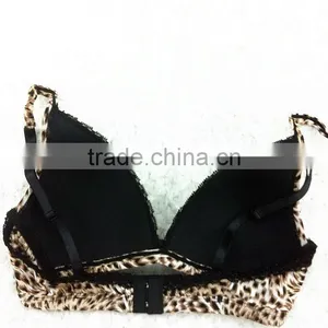 Leopard Grain Fashion Spandex Bra Sexy Bra Underwear Custom Bra Manufacture thumbnail-4