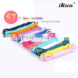 Oval Round Sports Shoelaces~Yeezy Shoelaces~Shoe Laces~Sneaker Boots Rainbow Color Lace~NO MOQ~57 Colors Available~Accept Custom thumbnail-1
