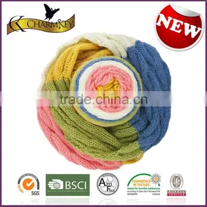 Charmkey Worsted Weight Yarn Special Colour Wheel Acrylic Wool Yarn Knitting Scarf thumbnail-2