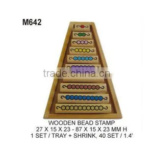 M642 WOODEN BEAD STAMP thumbnail-1