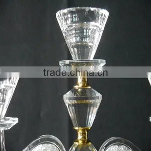 Wholesale Popular Glass Crystal Candle Holder for Party Decoration thumbnail-5