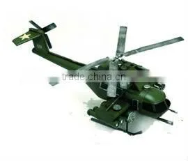 Metal Helicopter Model Crafts Supplies,Model Gifts for Children Crafts,Home Decoration Crafts for Collection and Souvenir thumbnail-1