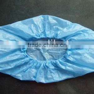 PE Sky Blue Shoe Cover /machine Made Shoe Cover thumbnail-1