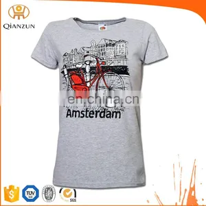 Wholesale Custom Ladies T-shirt Print Design thumbnail-1