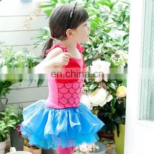 2016 Mermaid Girl Party Dress , The New Children Dress Roses The New Dance Skirt Ballet Skirt 28807 thumbnail-2