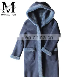 Latest Design Double Face Lamb Skin Female Leather Jacket thumbnail-1