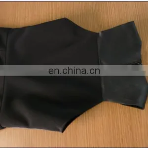 Ladies Sexy Sheep Leather and Knitted Fabric Skirt With Gold Zipper in Side and Back thumbnail-2