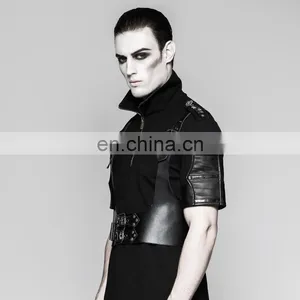Punk Rave Men's Hard Leather Underbust Harness S-205 thumbnail-3
