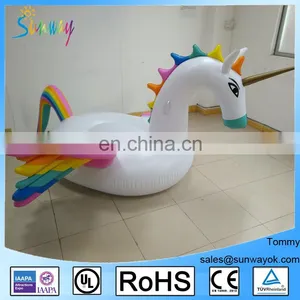 Giant Rainbow Unicorn / Pegasus Pool Float Inflatable thumbnail-1