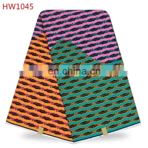 African Wax Prints Fabric Top Quality Hollandis Wax Cotton Fabric thumbnail-1