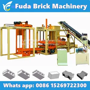 QT4-18 Hydraulic Automatic Block Making Machine, Concrete Brick Production Line Price for Sale in India thumbnail-5
