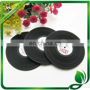 Vinyl Record Coaster, Silicone Record Cup Pad, Vinyl-Style Cup Pad thumbnail-3