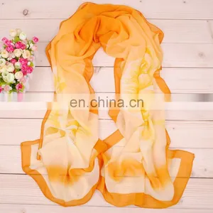 China Supplier Latest Design Beautiful Chiffon Scarf Wholesale thumbnail-2