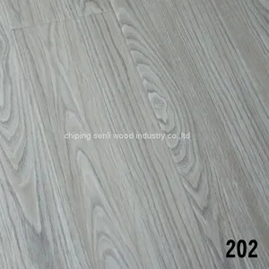 HDF 12mm EIR Oak Light White Double Click Mdf Laminate Flooring thumbnail-2