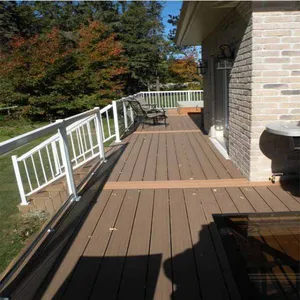 Hot Sale Waterproof Swimming Pool Flooring Cover Solid Wood Plastic WPC Composite Decking thumbnail-5