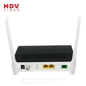 FTTH Fiber Optic Network Router 1GE+1FE+WIFI +CATV Dual Pon Port GEPON GPON XPON ONU thumbnail-1