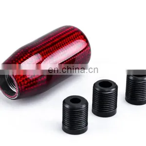 Real Carbon Fiber Aluminum Gear Knob Manual Transmission Aluminum Gear Shift Knob thumbnail-3
